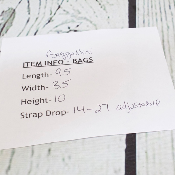 Baggillini Red Gold Hardware Crossbody Purse Bag - Picture 8 of 8